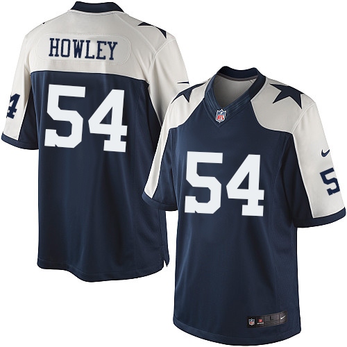 Men's Limited Chuck Howley Nike Jersey Navy Blue Alternate - #54 Throwback NFL Dallas Cowboys